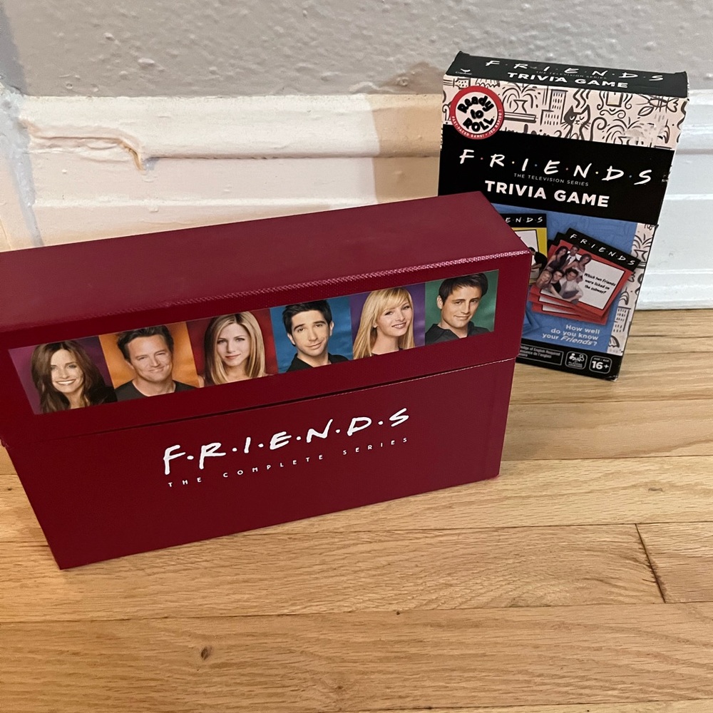 Friends Box Set with complimentary trivia game.